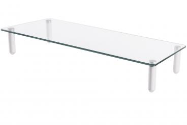 Universal glass monitor riser 