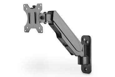 Universal Single Monitor Mount with Gas Spring, Wall Mount 