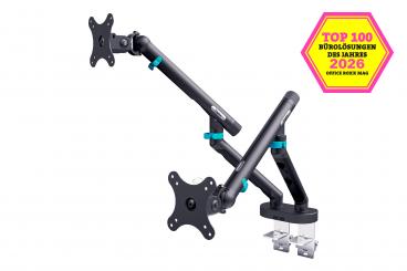 Dual design monitor mount, 2x 35", 2x 10 kg 