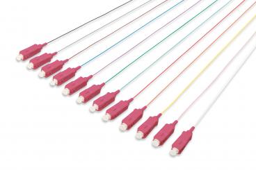 colored pigtails, SC OM4 50/125 µ, Simplex 