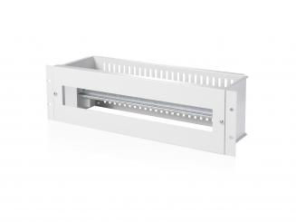 482.6 mm (19") rack-mount DIN rail panel, 3U 