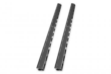Cable channels for 42HE network and server cabinets 