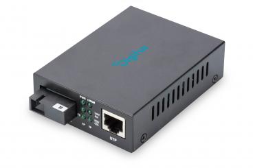 Bidirectional Gigabit Media Converter, RJ45 / SC 