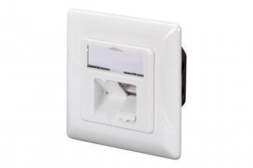 CAT 6 wall outlet, flush mount 