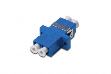 Fiber optic coupling, duplex, LC to LC, SM, OS2 