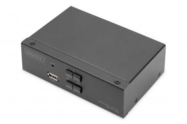 KVM Switch, 2x1  DP, DP Out,USB 