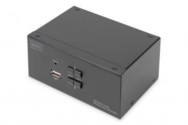 KVM Switch, 2-Port, Dual Display, 4K, DisplayPort® 